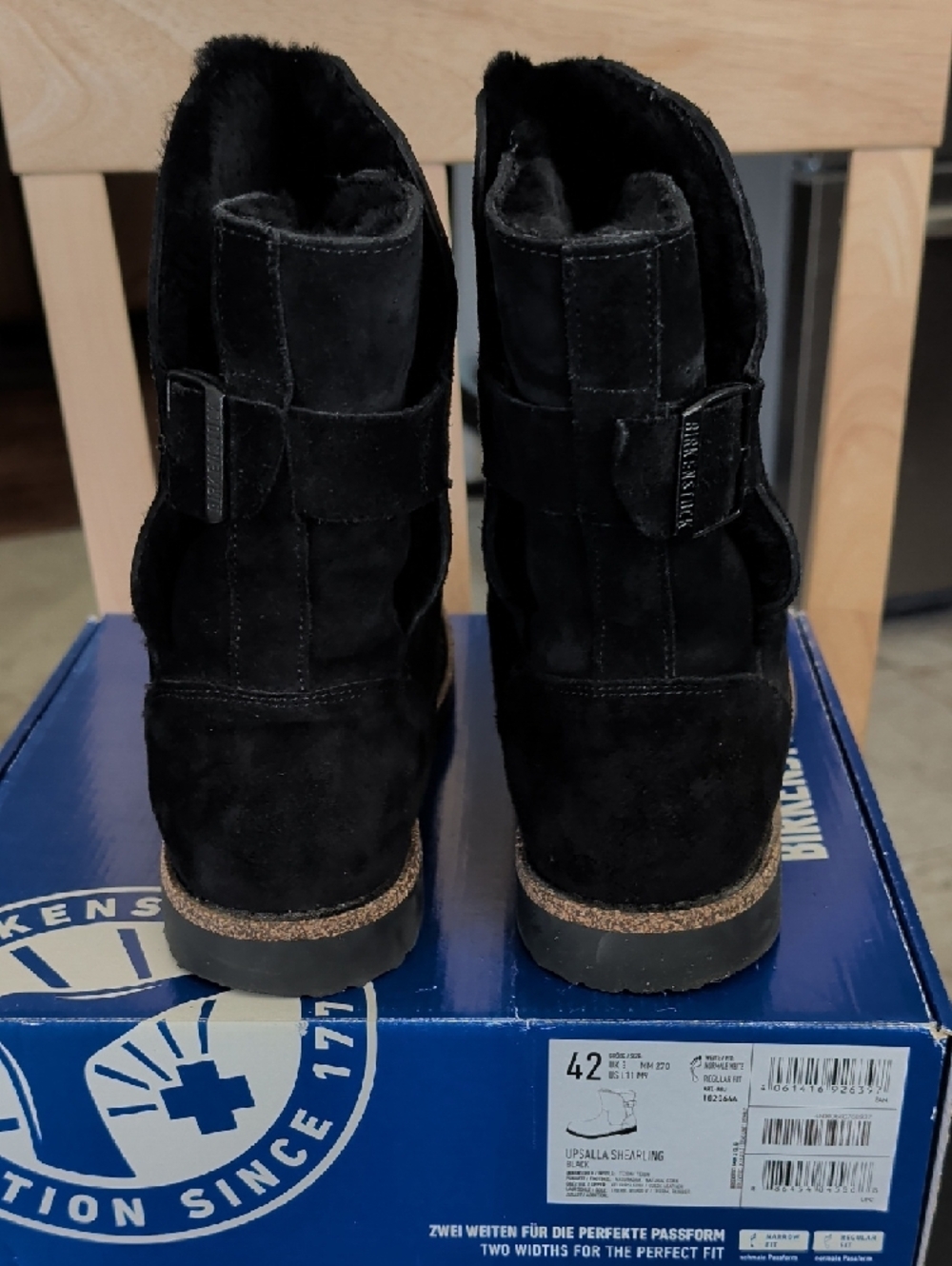 Birkenstock Upsalla Shearling Black (42) US Women's 11/Men's 9 EUC - Picture 12 of 12